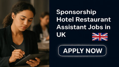 Sponsorship Hotel Restaurant Assistant Jobs in UK