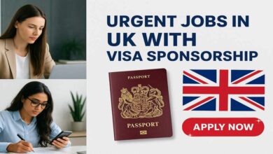 Urgent Jobs in UK with Visa Sponsorship