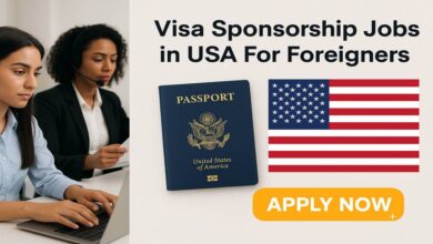 Visa Sponsorship Jobs in USA For Foreigners