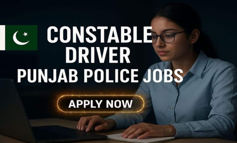 Constable Driver Punjab Police Jobs