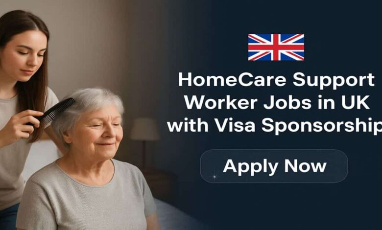 HomeCare Support Worker Jobs in UK with Visa Sponsorship