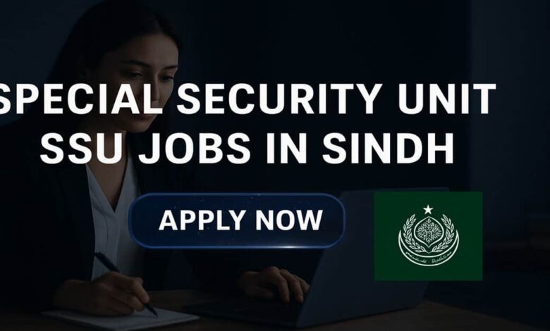 Special Security Unit SSU Jobs in Sindh