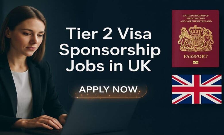 Tier 2 Visa Sponsorship Jobs in UK