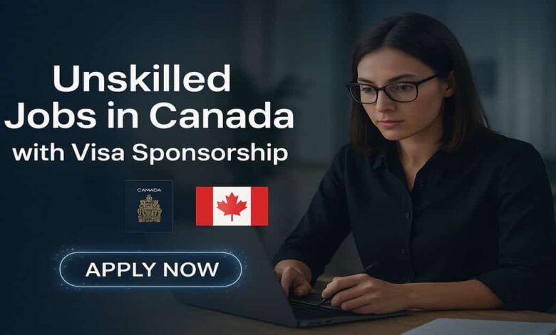 Unskilled Jobs in Canada with Visa Sponsorship