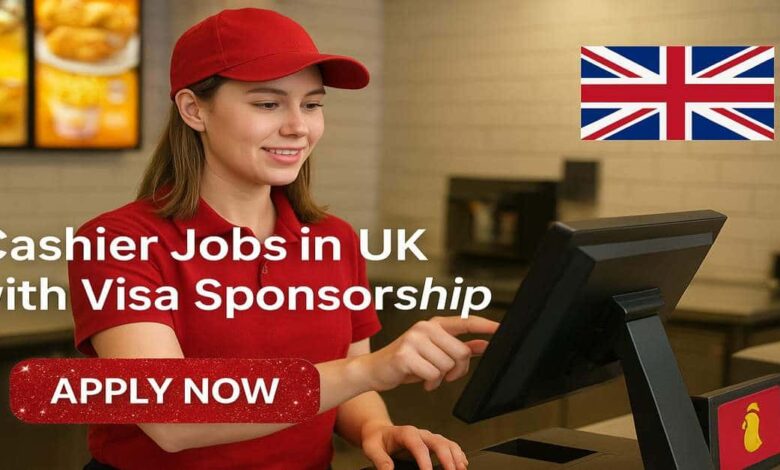 Cashier Jobs in UK with Visa Sponsorship