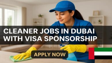 Cleaner Jobs in Dubai with Visa Sponsorship