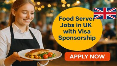 Food Server Jobs in UK with Visa Sponsorship