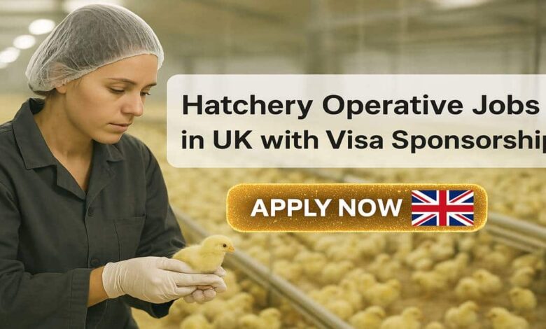 Hatchery Operative Jobs in UK with Visa Sponsorship