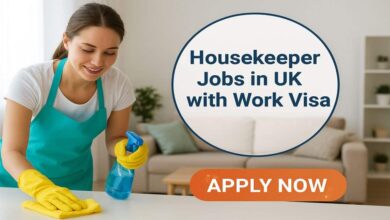 Housekeeper Jobs in UK with Work Visa