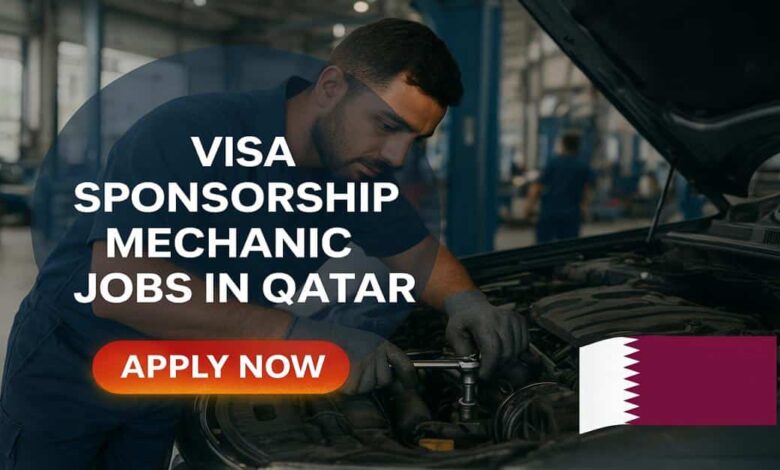 Visa Sponsorship Mechanic Jobs in Qatar
