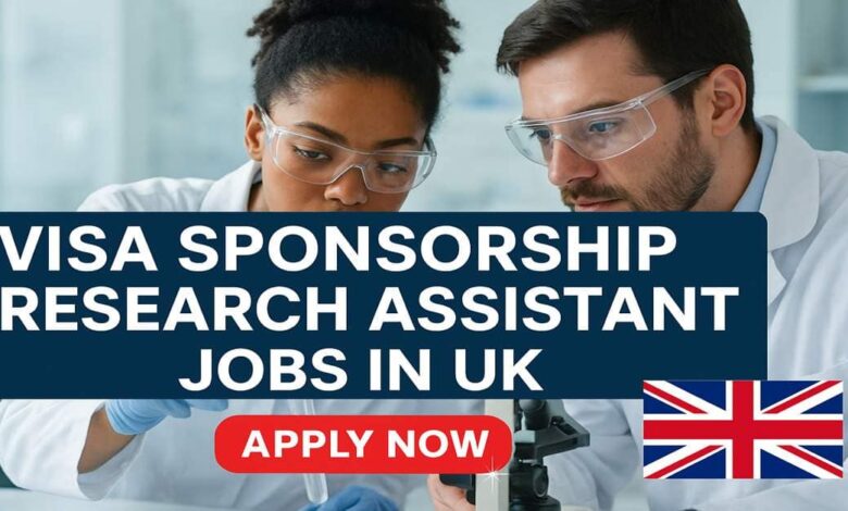 Visa Sponsorship Research Assistant Jobs in UK