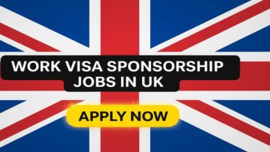 Work Visa Sponsorship Jobs in UK