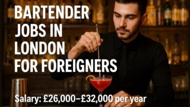 Bartender Jobs in London for Foreigners