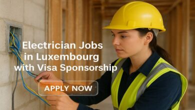 Electrician Jobs in Luxembourg with Visa Sponsorship