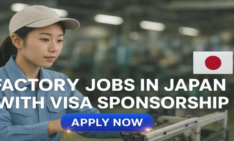 Factory Jobs in Japan with Visa Sponsorship