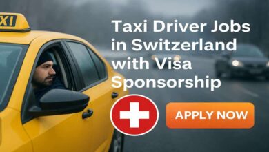 Taxi Driver Jobs in Switzerland with Visa Sponsorship