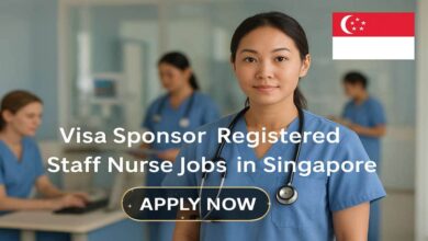 Visa Sponsor Registered Staff Nurse Jobs in Singapore