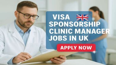 Visa Sponsorship Clinic Manager Jobs in UK