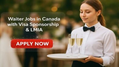 Waiter Jobs in Canada with Visa Sponsorship & LMIA