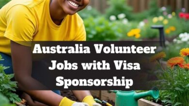 Australia Volunteer Jobs with Visa Sponsorship