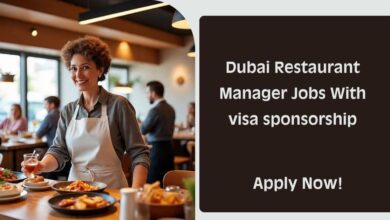 Dubai Restaurant Manager Jobs With visa sponsorship