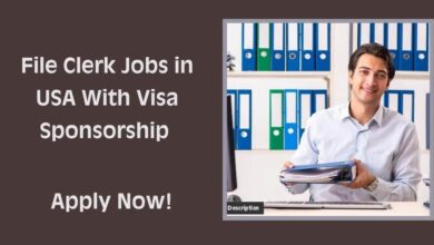 File Clerk Jobs in USA With Visa Sponsorship