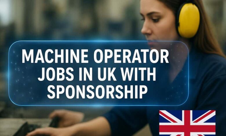 Machine Operator Jobs in UK with Sponsorship