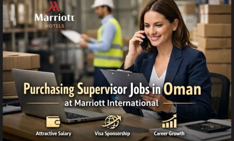 Purchasing Supervisor Jobs in Oman at Marriott International