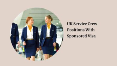 UK Service Crew Positions With Sponsored Visa