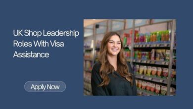 UK Shop Leadership Roles With Visa Assistance
