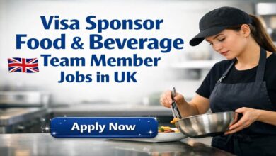 Visa Sponsor Food & Beverage Team Member Jobs in UK