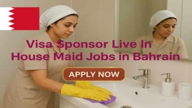 Visa Sponsor Live In House Maid Jobs in Bahrain