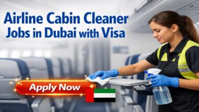 Airline Cabin Cleaner Jobs in Dubai with Visa