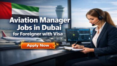 Aviation Manager Jobs in Dubai for Foreigner with Visa