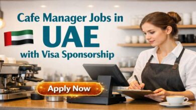 Cafe Manager Jobs in UAE with Visa Sponsorship