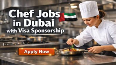 Chef Jobs in Dubai with Visa Sponsorship