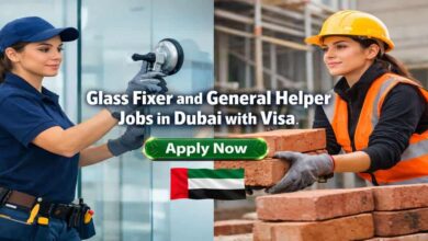 Glass Fixer and General Helper Jobs in Dubai with Visa