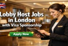Lobby Host Jobs in London with Visa Sponsorship