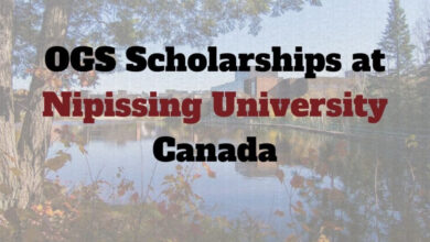 OGS Scholarships at Nipissing University Canada