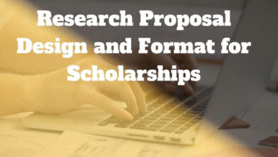 Research Proposal Design and Format for Scholarships