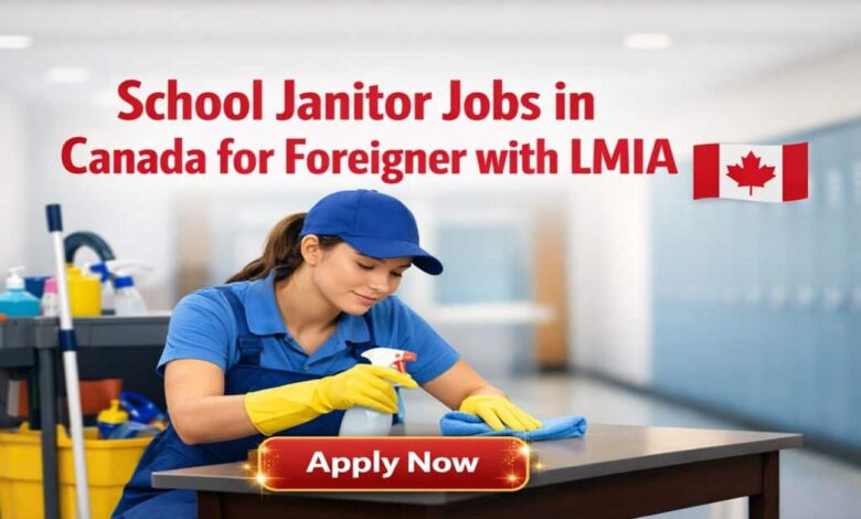 School Janitor Jobs in Canada for Foreigner with LMIA