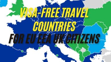 Visa-Free Travel Countries for EU EEA UK Citizens