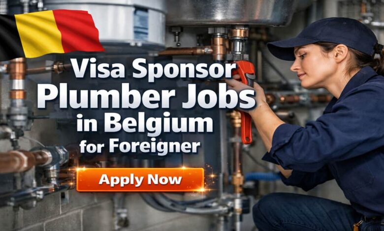 Visa Sponsor Plumber Jobs in Belgium for Foreigner