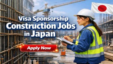 Visa Sponsorship Construction Jobs in Japan
