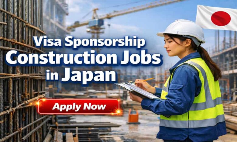 Visa Sponsorship Construction Jobs in Japan