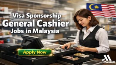 Visa Sponsorship General Cashier Jobs in Malaysia