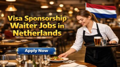 Visa Sponsorship Waiter Jobs in Netherlands