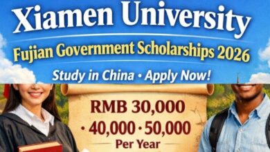 Xiamen University Fujian Government Scholarships