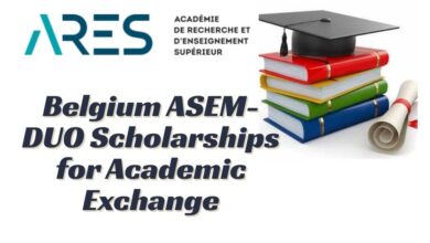 Belgium ASEM-DUO Scholarships for Academic Exchange
