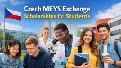 Czech MEYS Exchange Scholarships for Students